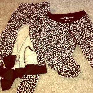 Leopard Print Juicy Couture Tracksuit SET